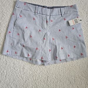 Natica Striped Lobster Print Shorts Size 2 Made Of mainly Cotton